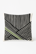 Scandinavian Abstract Green Floral Throw Pillow Cover