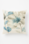 Throw pillow cover floral pattern ginkgo leaves