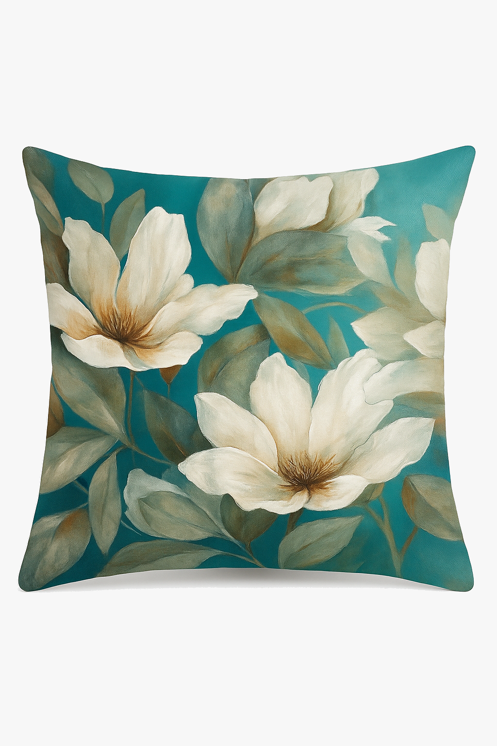 Classic Ginkgo Floral Throw Pillow Cover for Interior Decoration