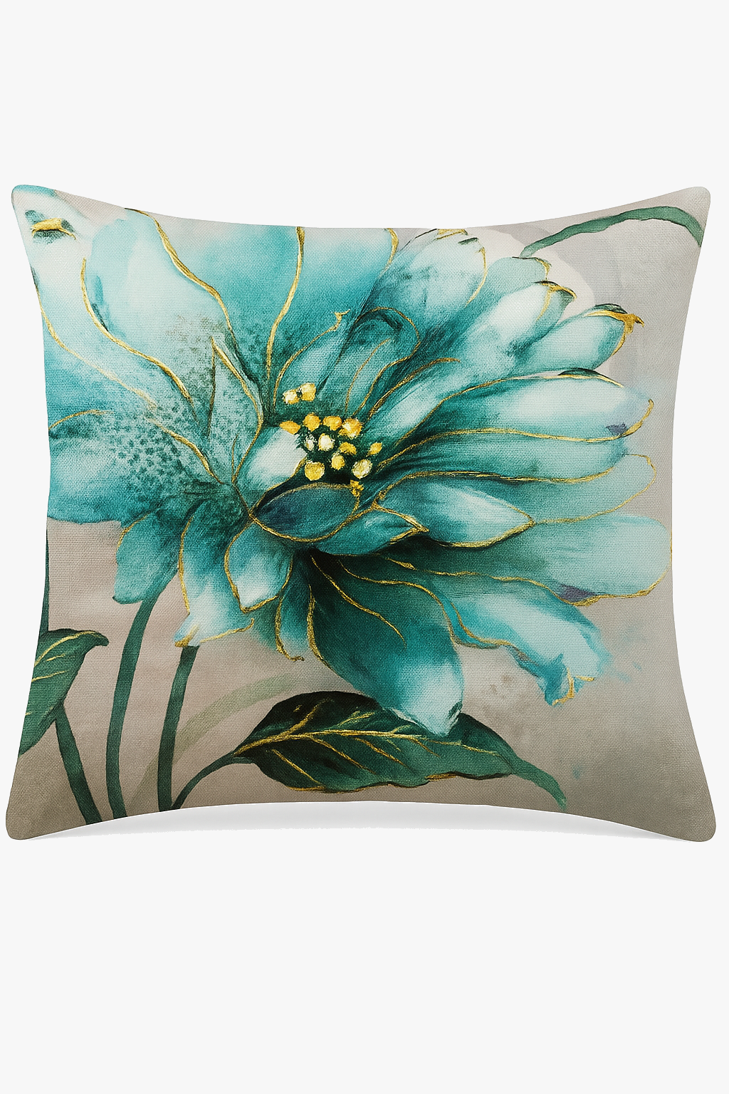 Timeless Ginkgo Floral Throw Pillow Cover for Interior Decoration