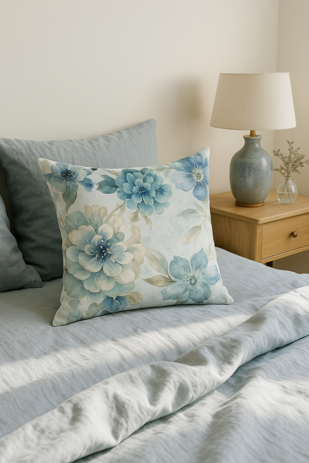 Poetic Ginkgo Floral Throw Pillow Cover for Interior Decoration - view 2