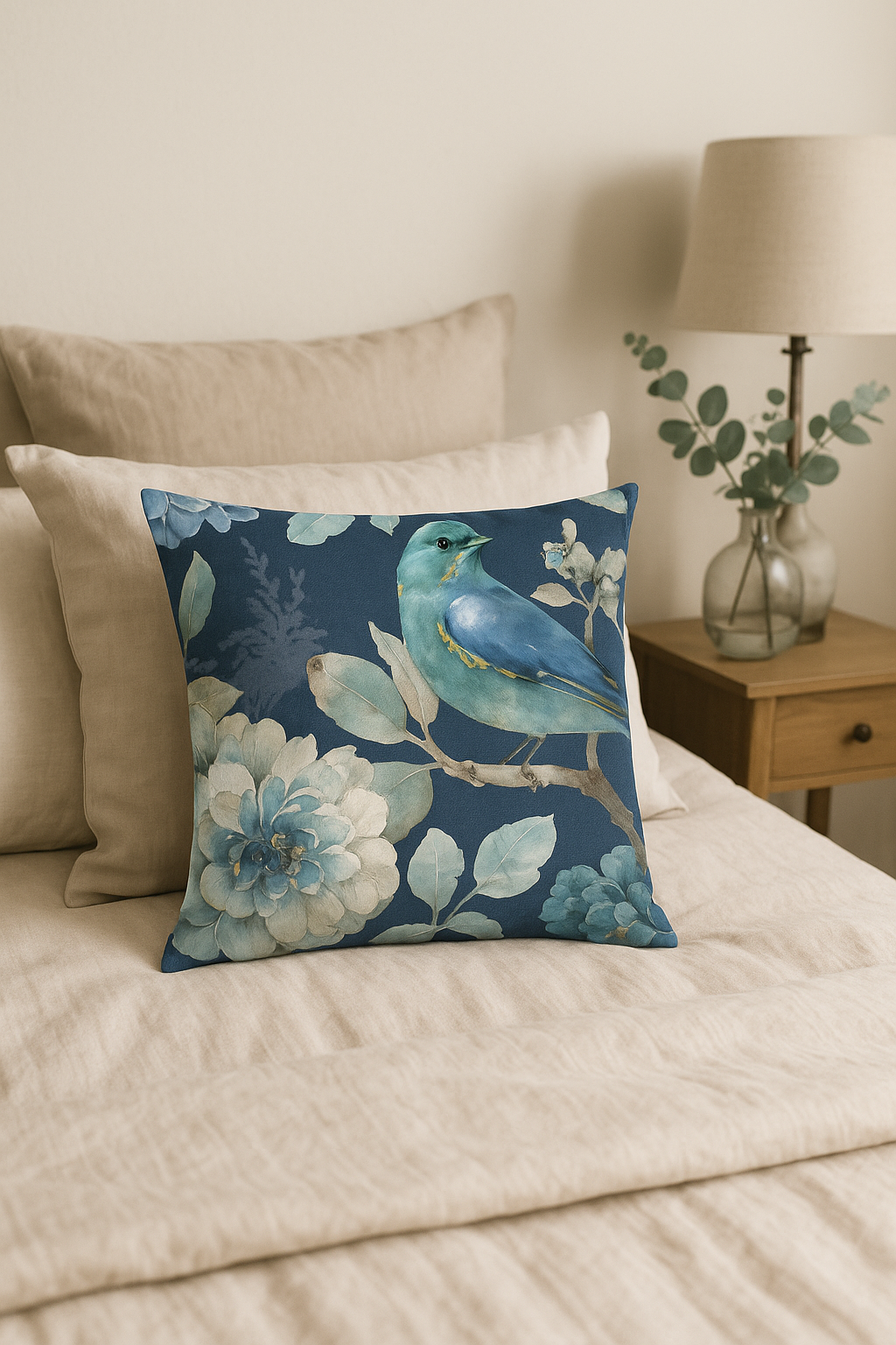 Leaves Ginkgo Floral Throw Pillow Cover for Home Decor, Design 2 - view 2