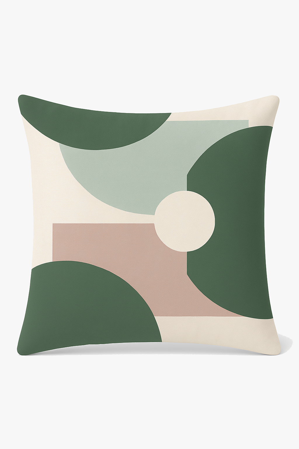 Throw pillow cover floral pattern green abstract style