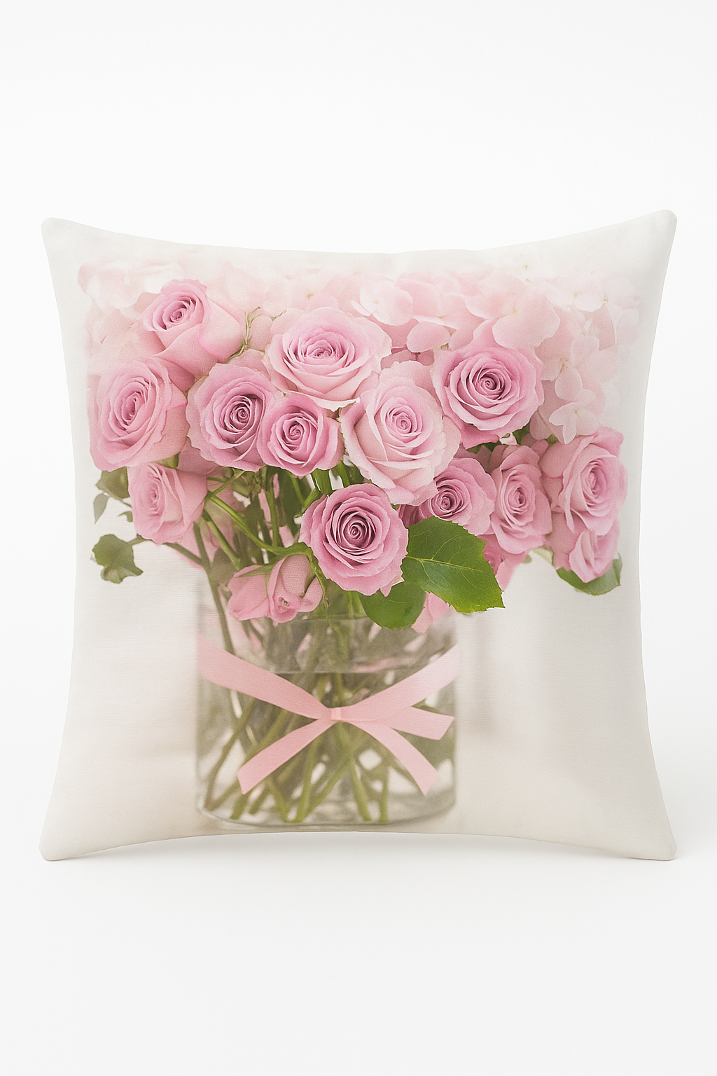 Throw pillow cover pink Nordic style pattern elegance for your interior