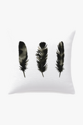 Black and white throw pillow cover modern geometric pattern
