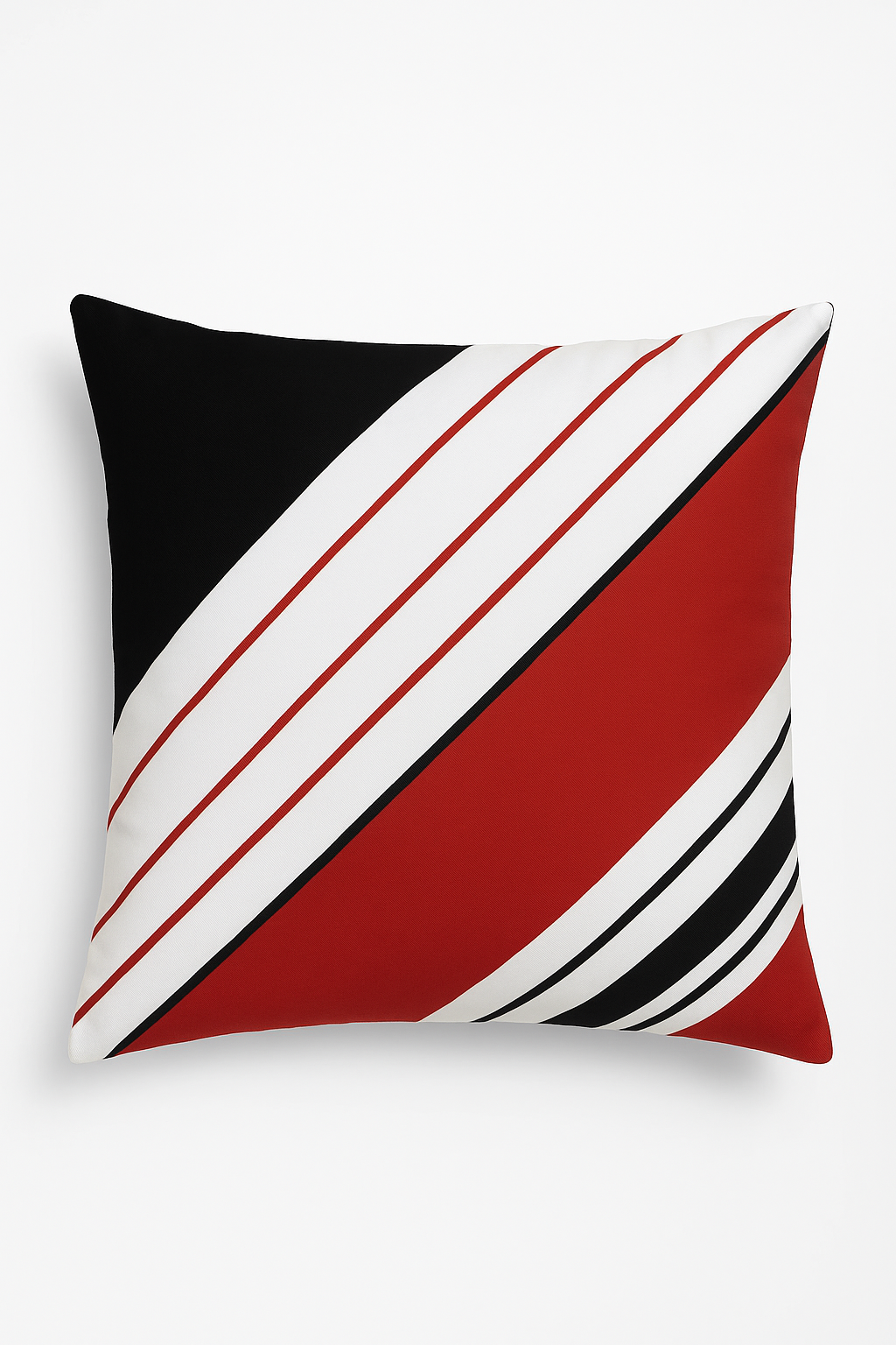Black and Red Geometric Throw Pillow Cover, Style Three