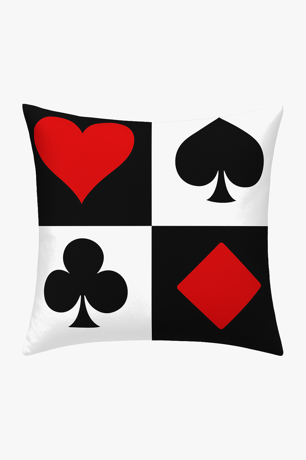 Black and Red Geometric Throw Pillow Cover for Chic Decor