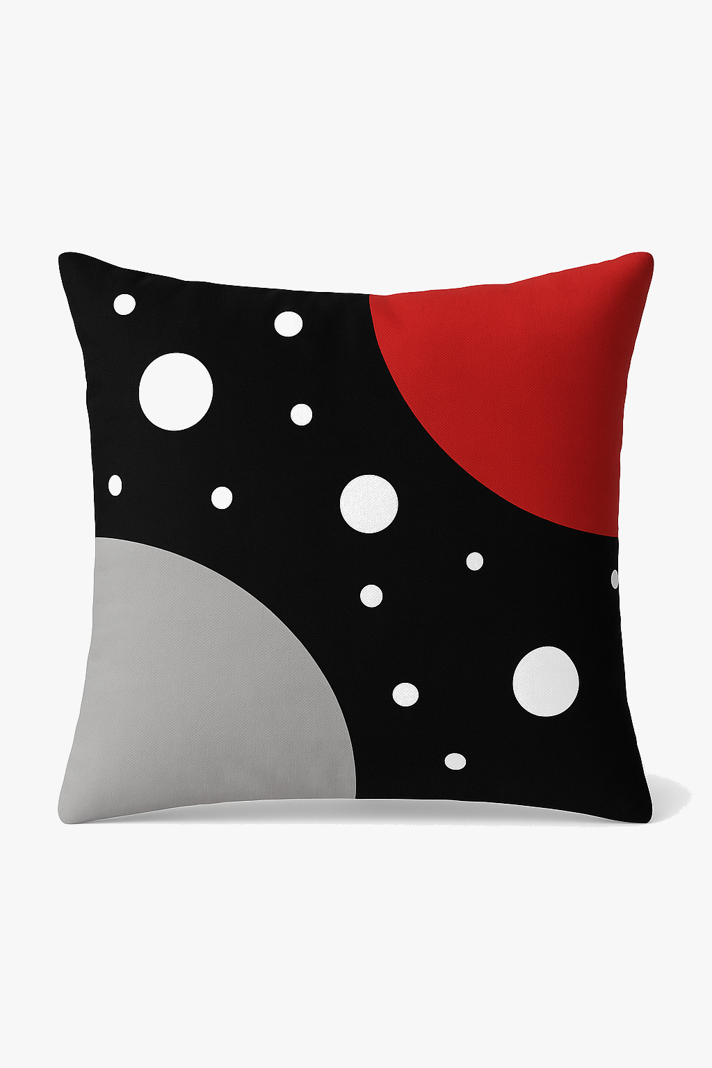 Black and Red Throw Pillow Cover, Sophisticated Geometric Print