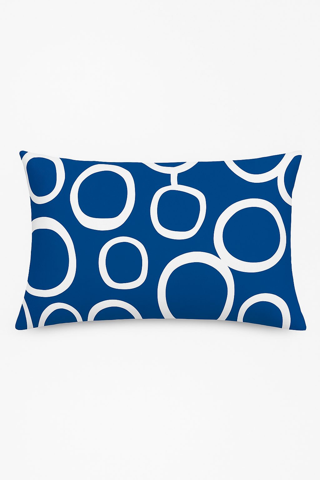 Throw pillow cover polyester blue marine animals 30x50 cm