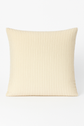 Striped throw pillow cover in customizable ribbed velvet 65x65 or 70x70 cm