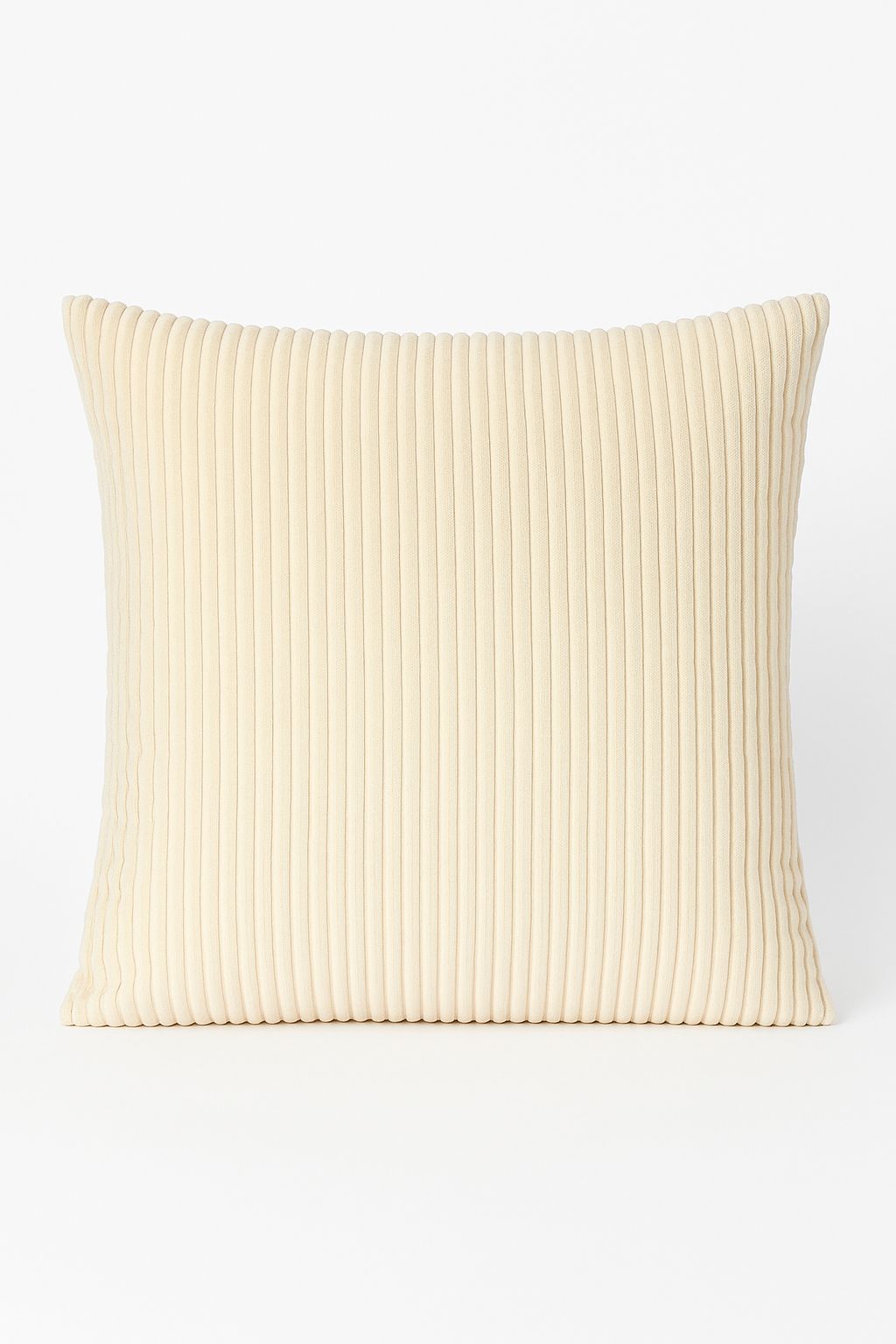 Striped throw pillow cover in customizable ribbed velvet 65x65 or 70x70 cm