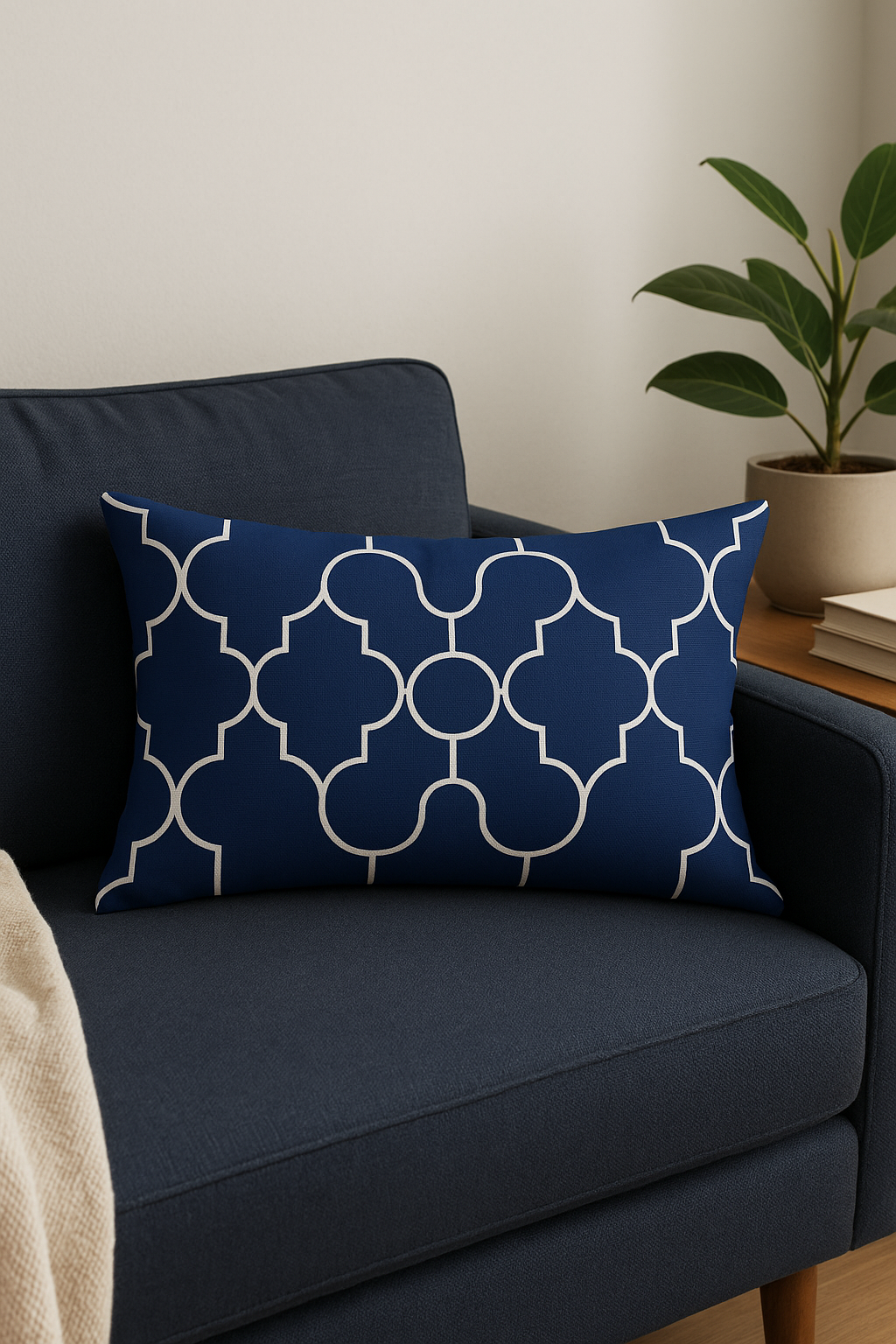 Throw pillow cover rectangle polyester pattern elegant geometric mandala - view 2