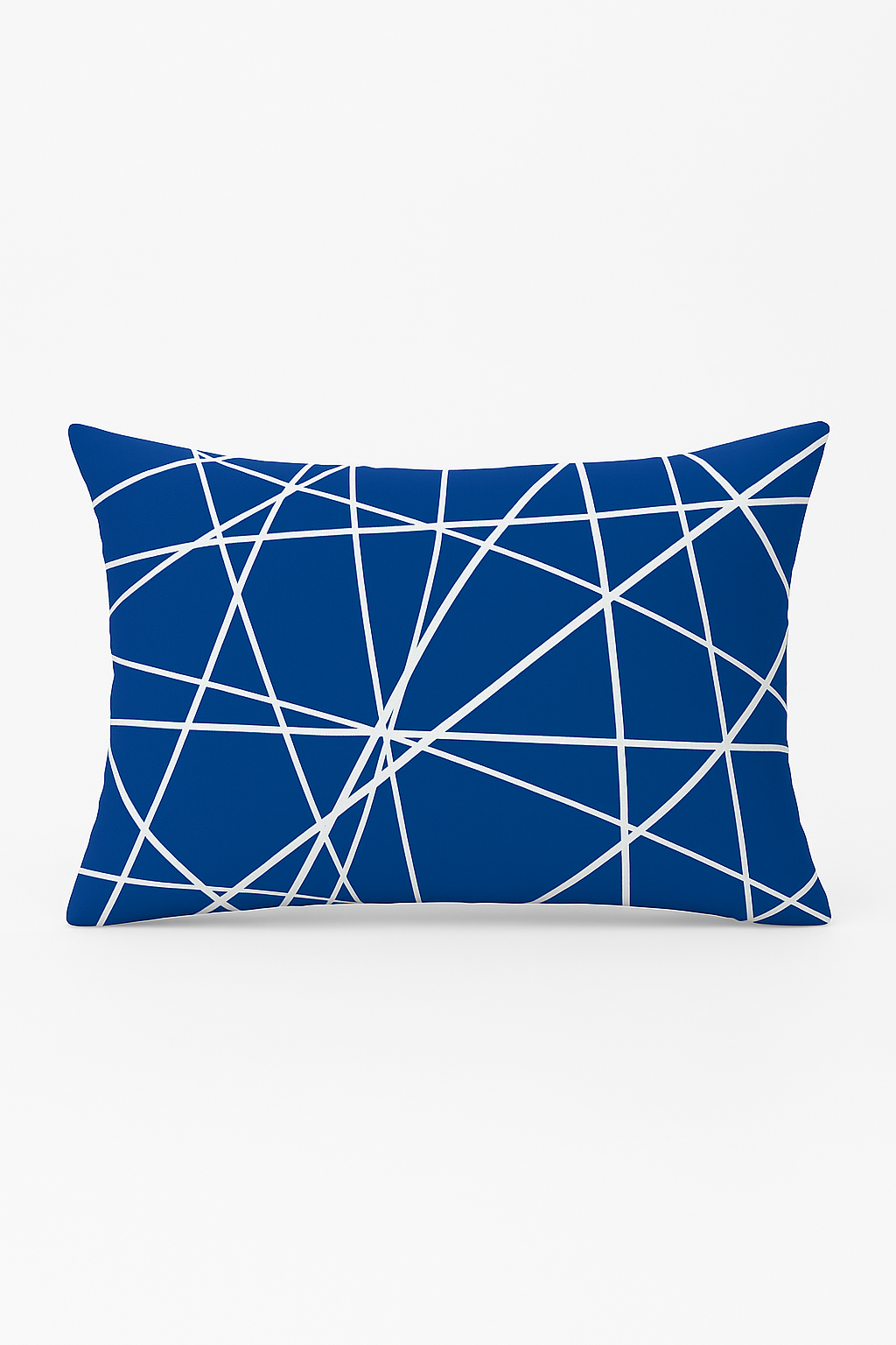Blue rectangular throw pillow cover pattern marine animals 30x50 cm