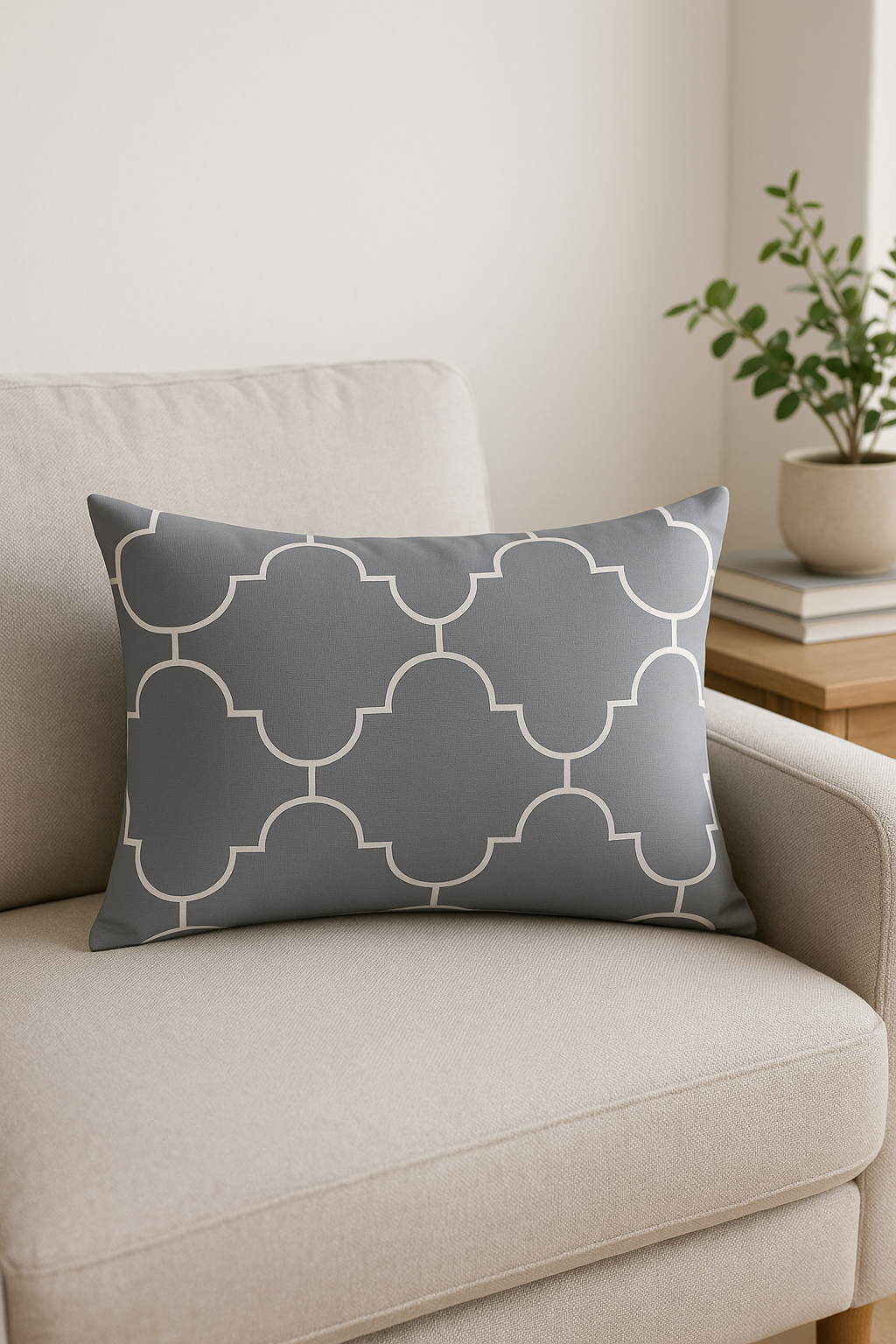 Rectangular throw pillow cover in polyester elegant mandala pattern 30x50 cm - view 2