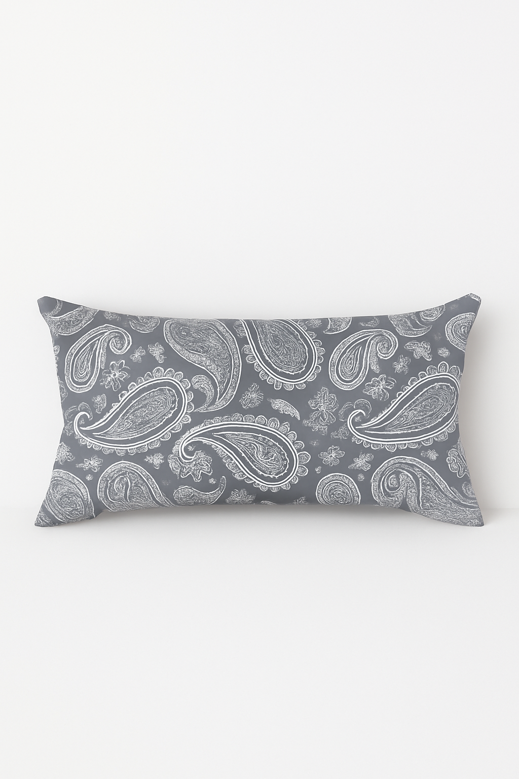 Rectangular Grey Geometric Patchwork Cushion Cover, Style Two