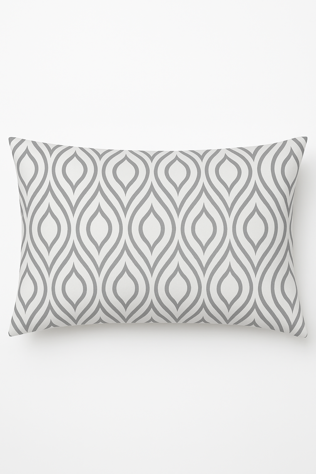 Rectangular Grey Geometric Patchwork Cushion Cover, Style Three