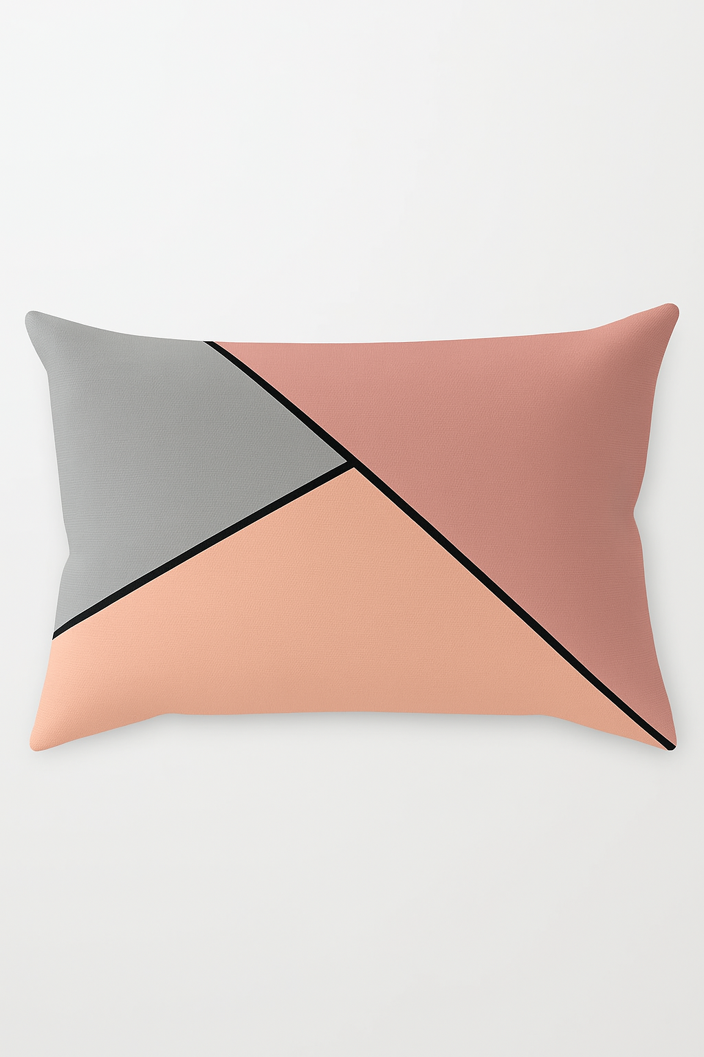 Sunburst Yellow & Red Geometric Pillow Cover, 30x50 cm