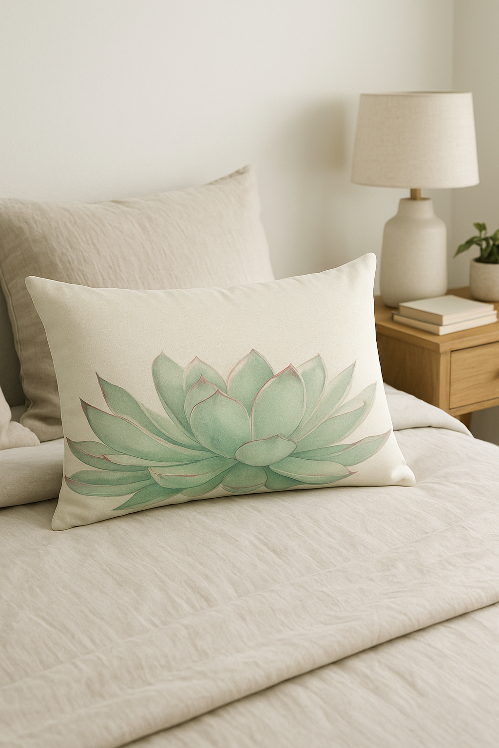 Chic Tropical Flowers Rectangular Throw Pillow Cover, 30x50 cm - view 2