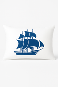 Graphic Blue Marine Animal Throw Pillow Cover 30x50cm