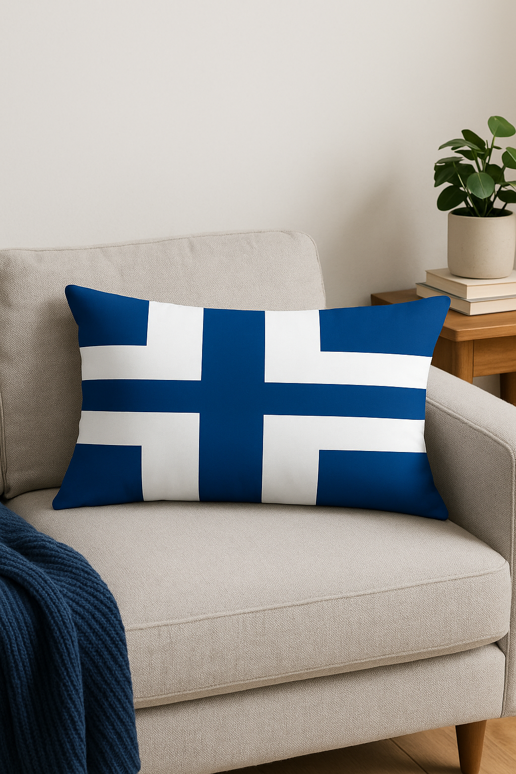 Seaside Blue Marine Animal Throw Pillow Cover 30x50cm - view 2