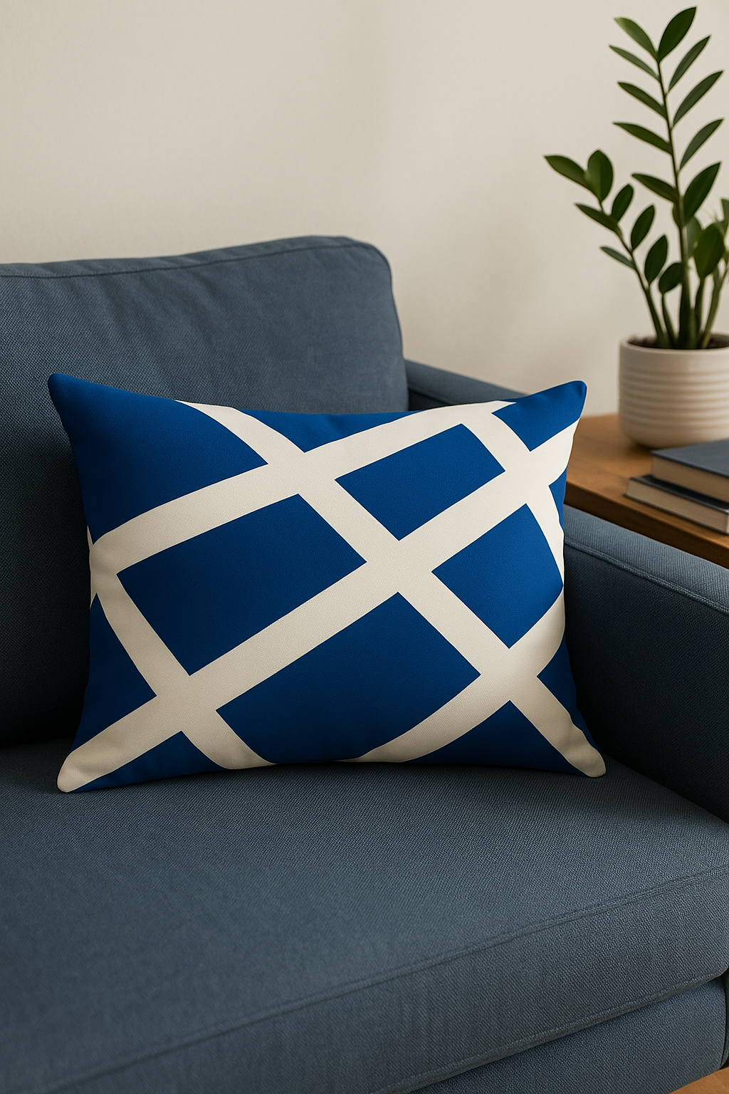 Blue Marine Animal Pattern Throw Pillow Cover, 30x50 cm - view 2