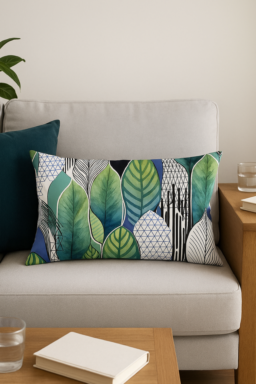 Tropical Flower Throw Pillow Cover, 30x50 cm, Style Two - view 2