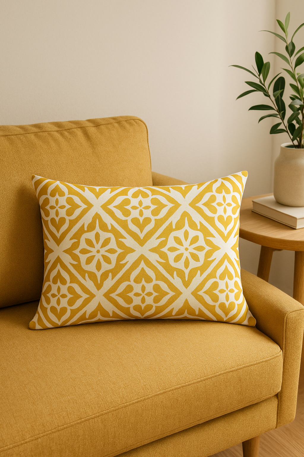 Striped Geometric Throw Pillow Cover for Hotels and Offices - view 2