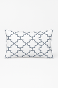 Tonal Grey Geometric Patchwork Throw Pillow Cover