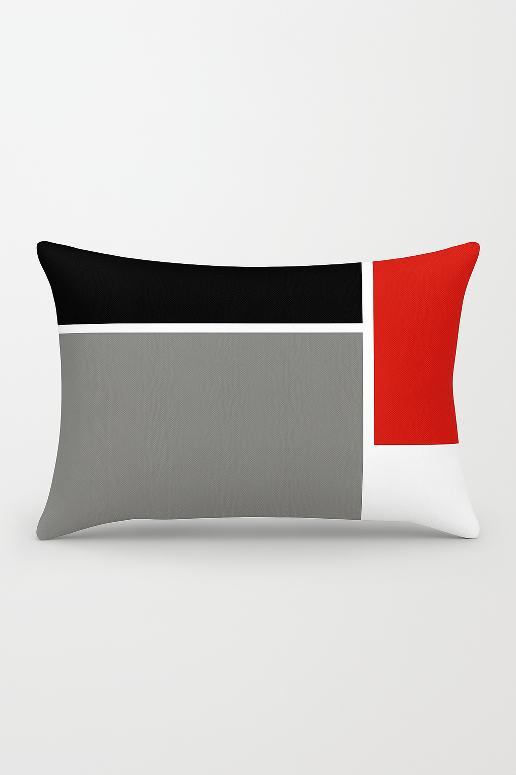 Yellow and Red Geometric Throw Pillow Cover, Modern Nordic Design