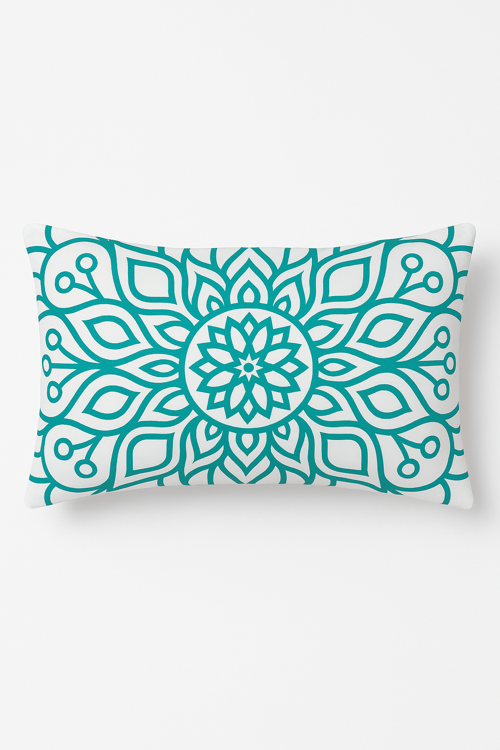 Rectangular Mandala Throw Pillow Cover, Sophisticated 30x50 cm