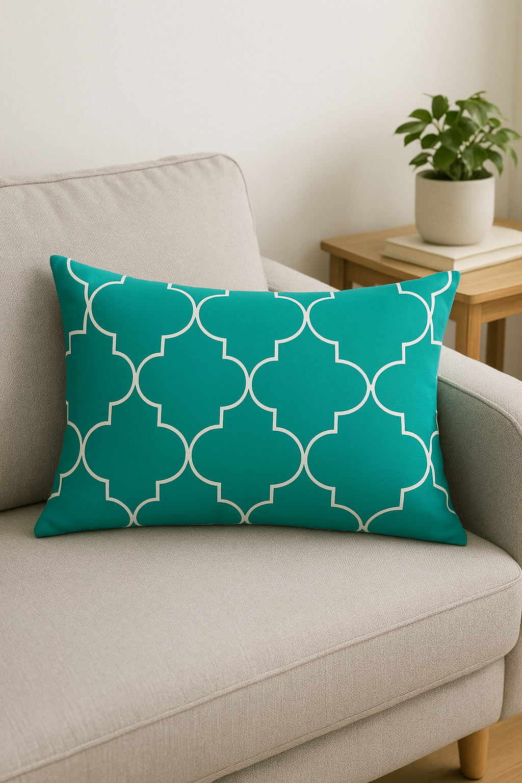 Rectangular Geometric Mandala Throw Pillow Cover, 30x50 cm, Style Two - view 3
