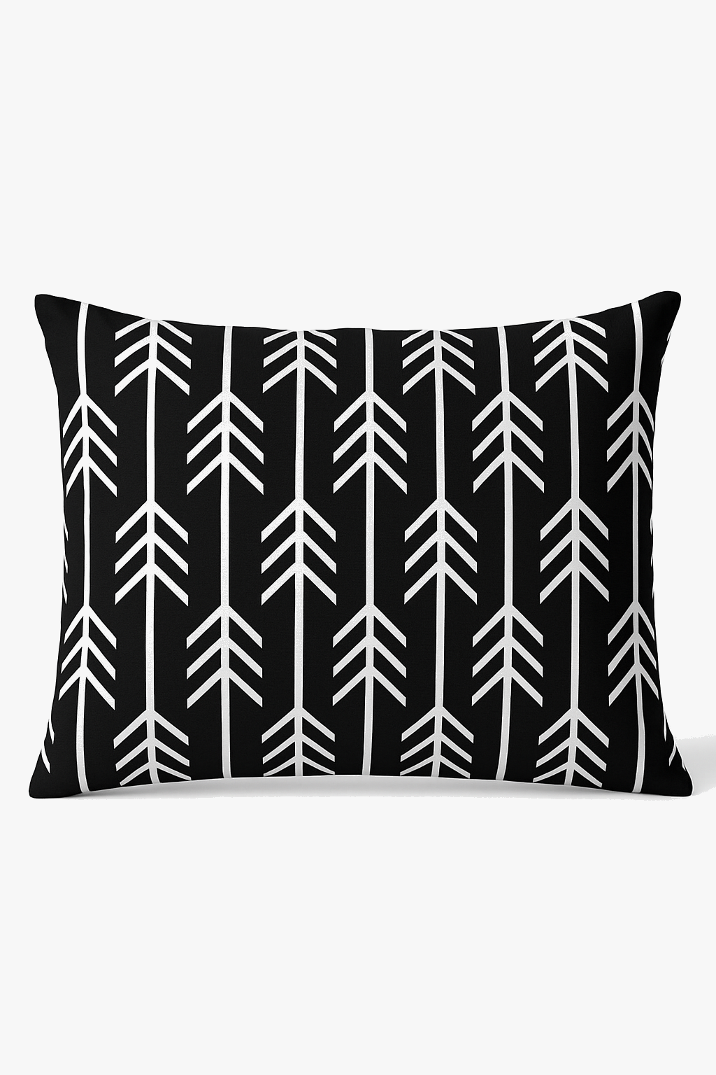 Black and White Geometric Marble Throw Pillow Cover, 30x50 cm