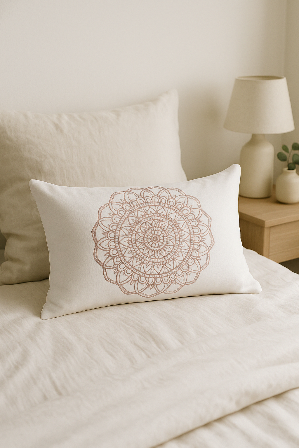 Pink Geometric Throw Pillow Cover for an Elegant Design Accent - view 2