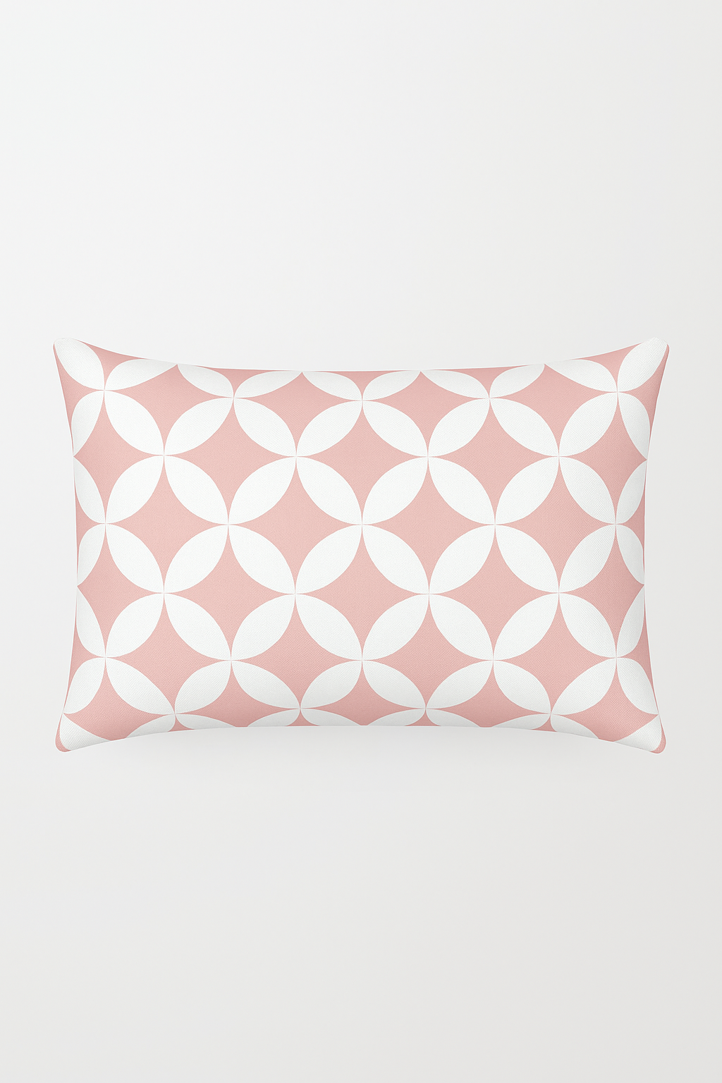 Pink Geometric Throw Pillow Cover for a Modern Accent