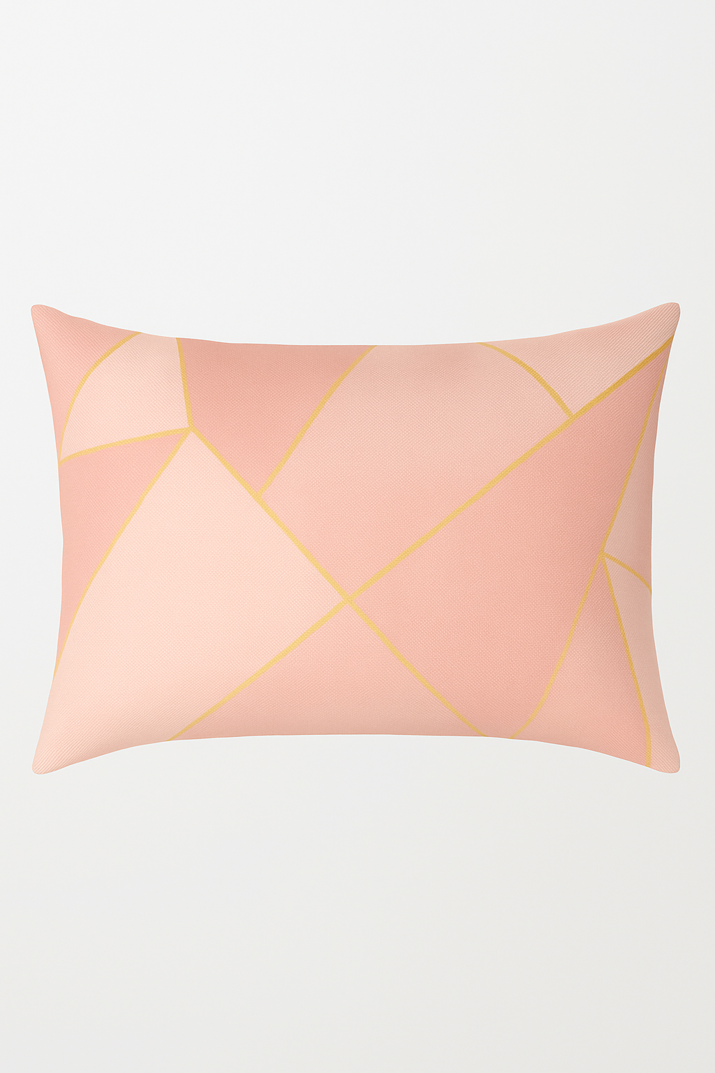 Pink Geometric Throw Pillow Cover with Powdery Tint