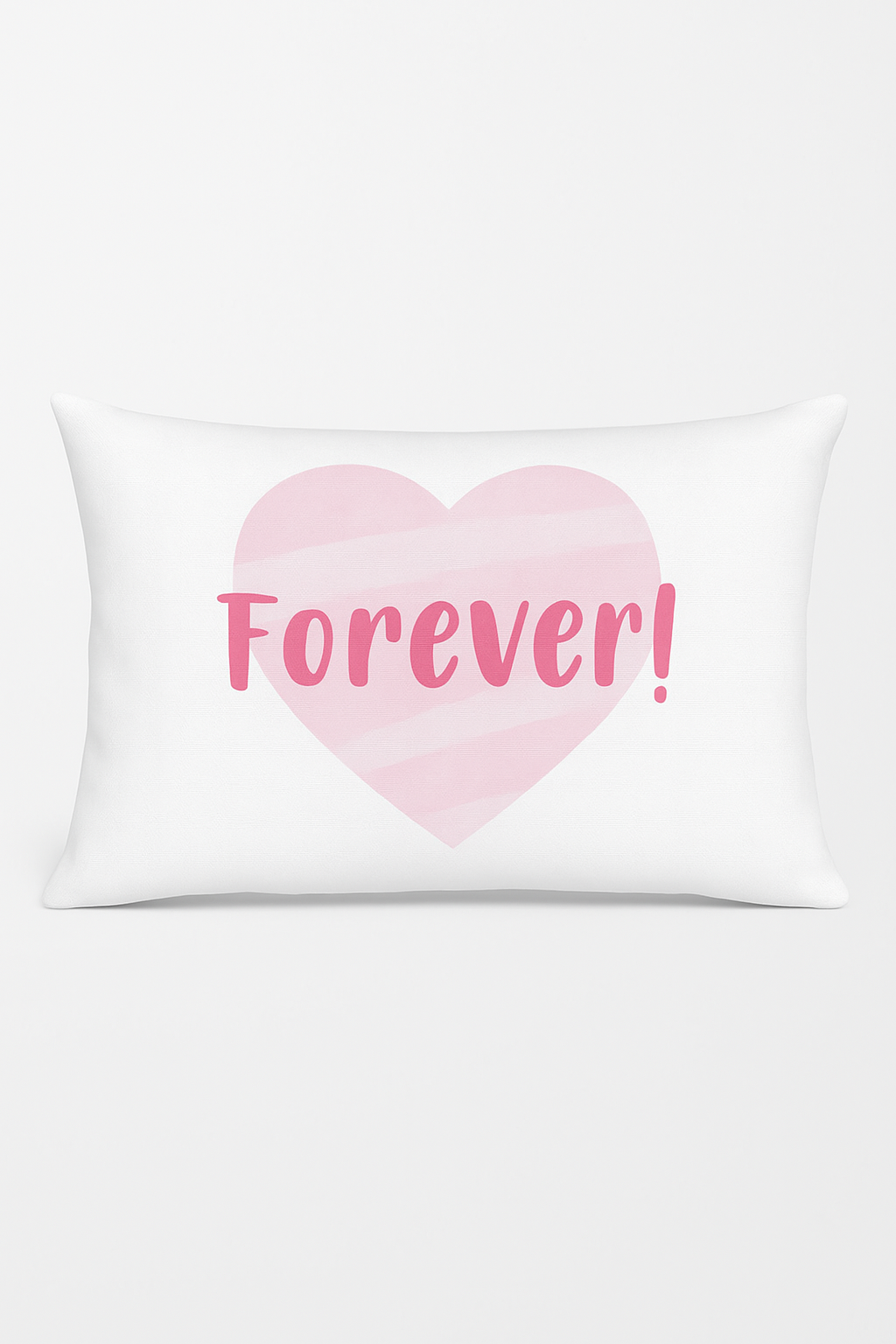 Warm Pink Geometric Throw Pillow Cover with Soft Texture