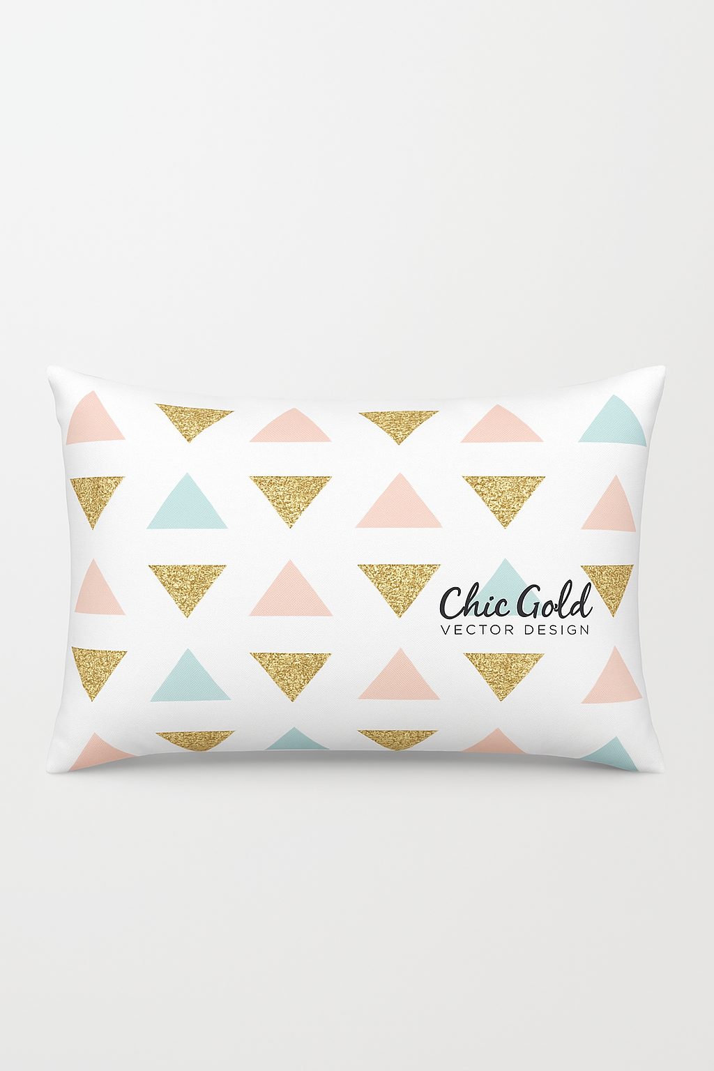 Pink throw pillow cover geometric pattern for trendy decoration