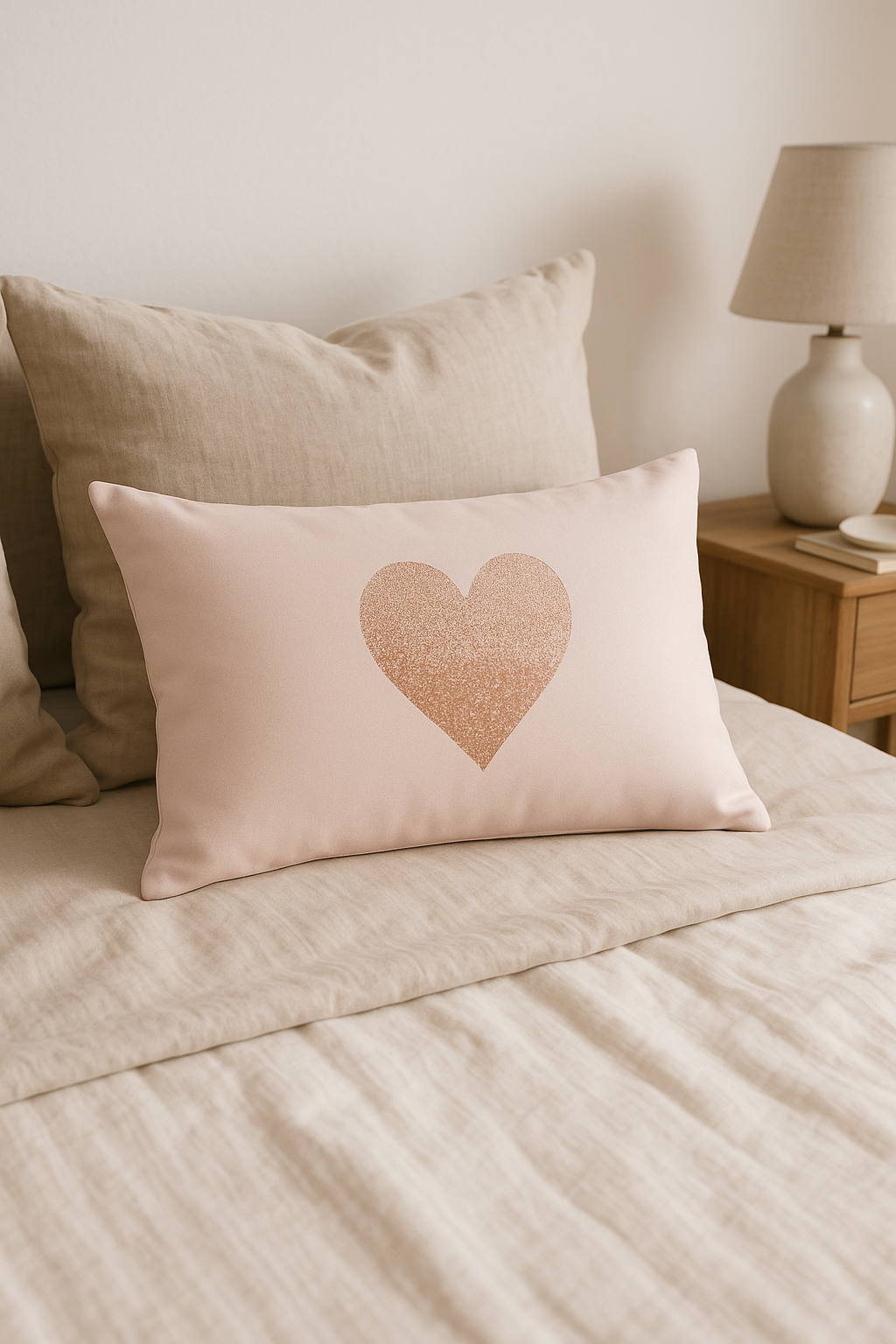 Soft-Toned Pink Geometric Throw Pillow Cover Decorative for Home - view 2