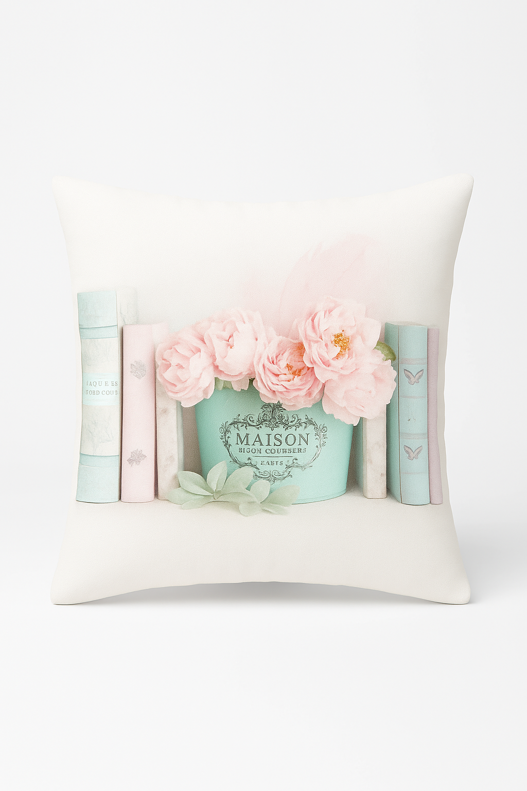 Pink throw pillow cover Nordic pattern for sofa bed wedding