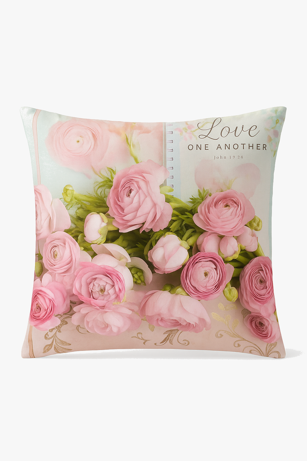 Pink Nordic Throw Pillow Cover for Hotels and Guest Houses