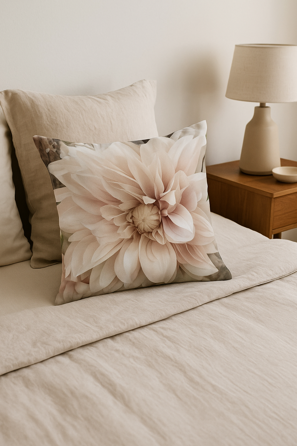 Pink Nordic Throw Pillow Cover for Classic or Contemporary Rooms - view 2