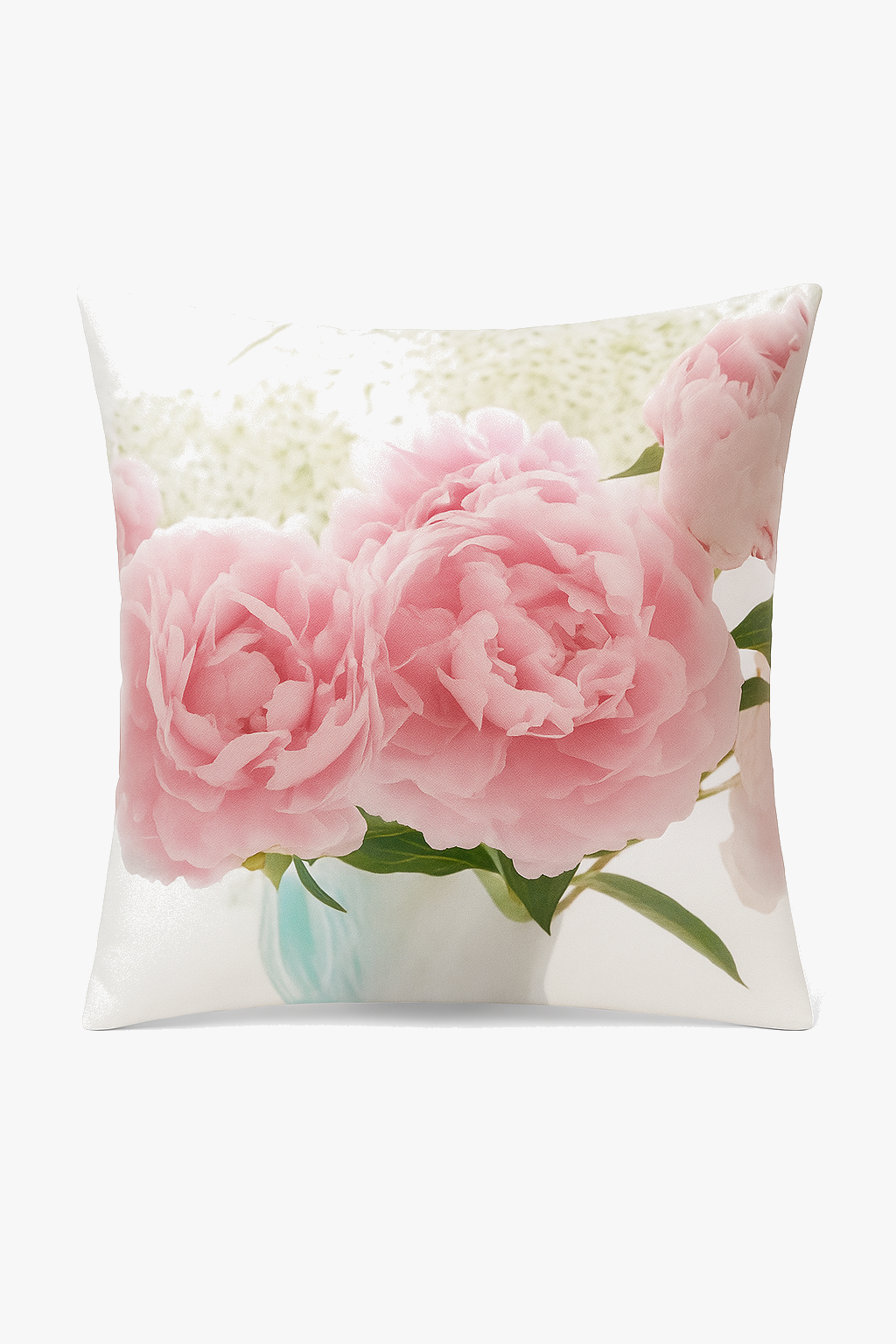 Contemporary Nordic Style Pink Throw Pillow Cover