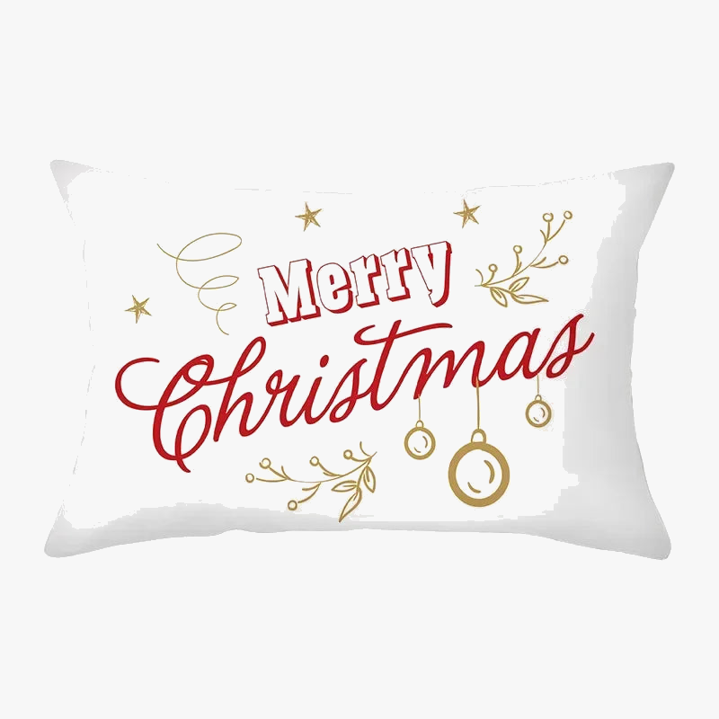 Christmas red throw pillow cover for festive decoration