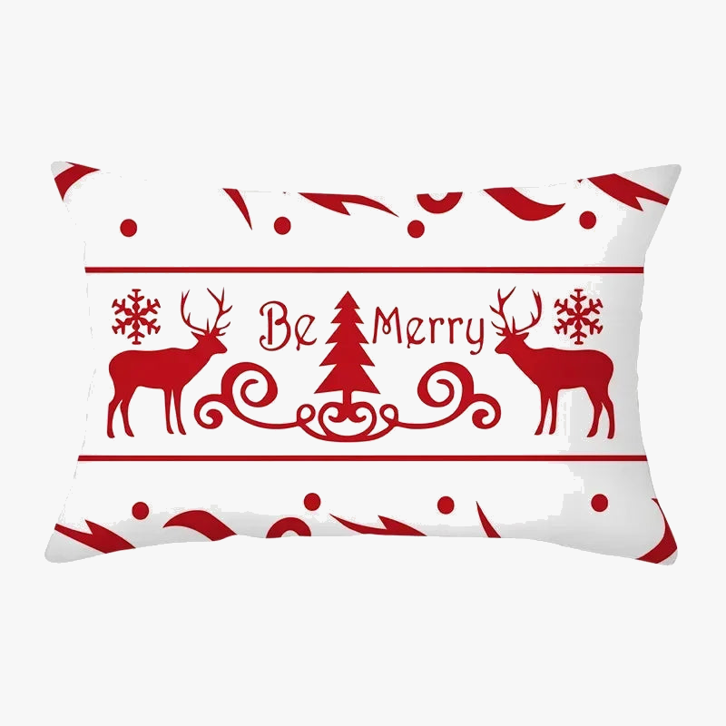 Decorative Red Christmas Throw Pillow Cover for Interior Decor
