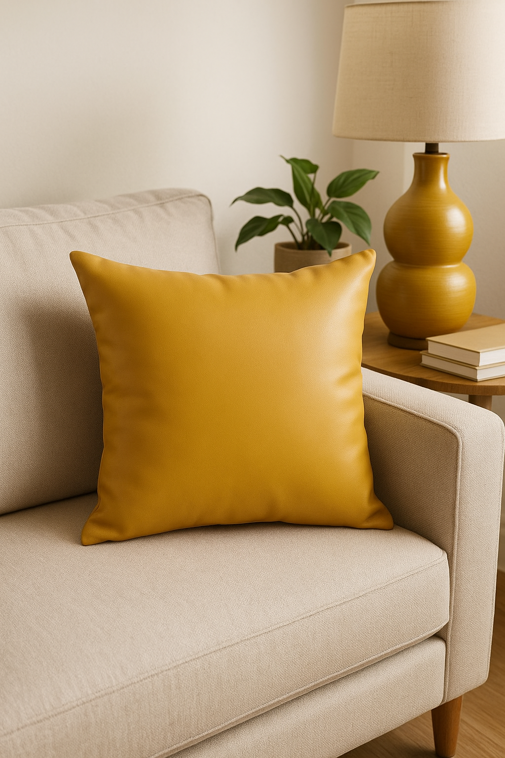 Throw pillow cover leatherette 45x45 60x60 cm decorative sofa bed - view 2