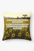 Sunflower Throw Pillow Cover for Summer and Interior Decor