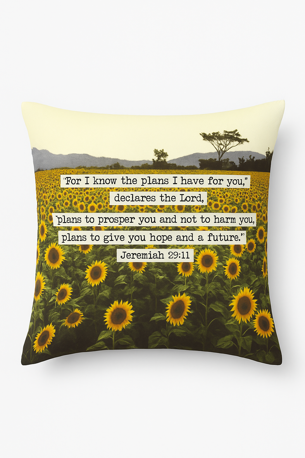 Sunflower Throw Pillow Cover for Summer and Interior Decor