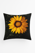 Sunflower Throw Pillow Cover Inspired by Sunny Fields