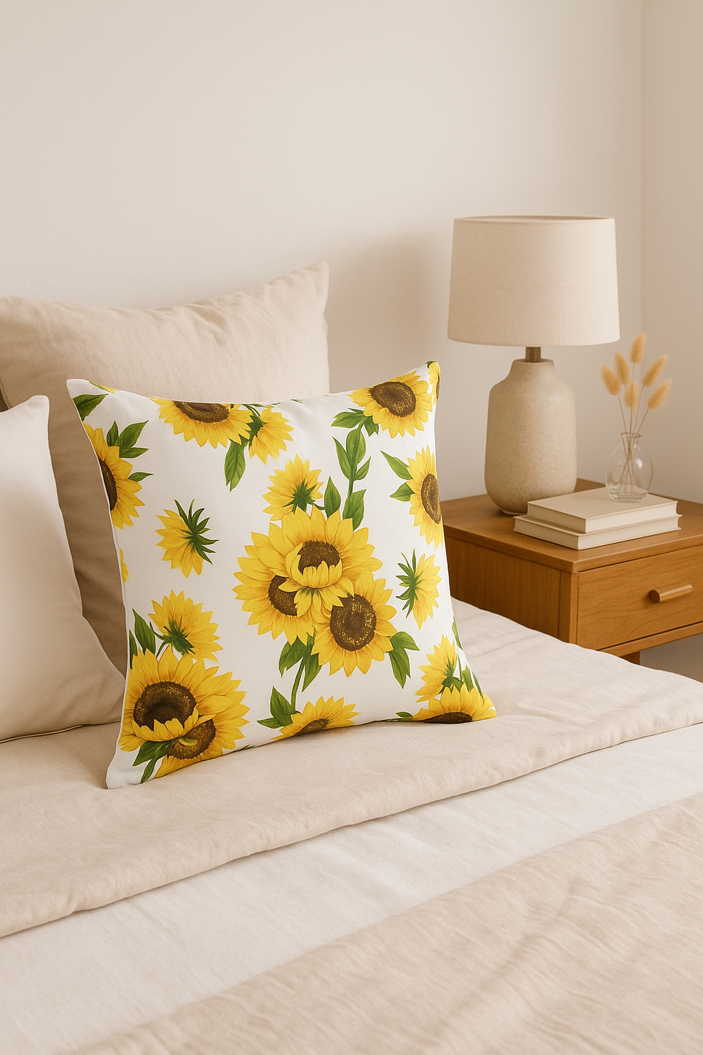 Sunflower Throw Pillow Cover for Everyday Summer Styling - view 2