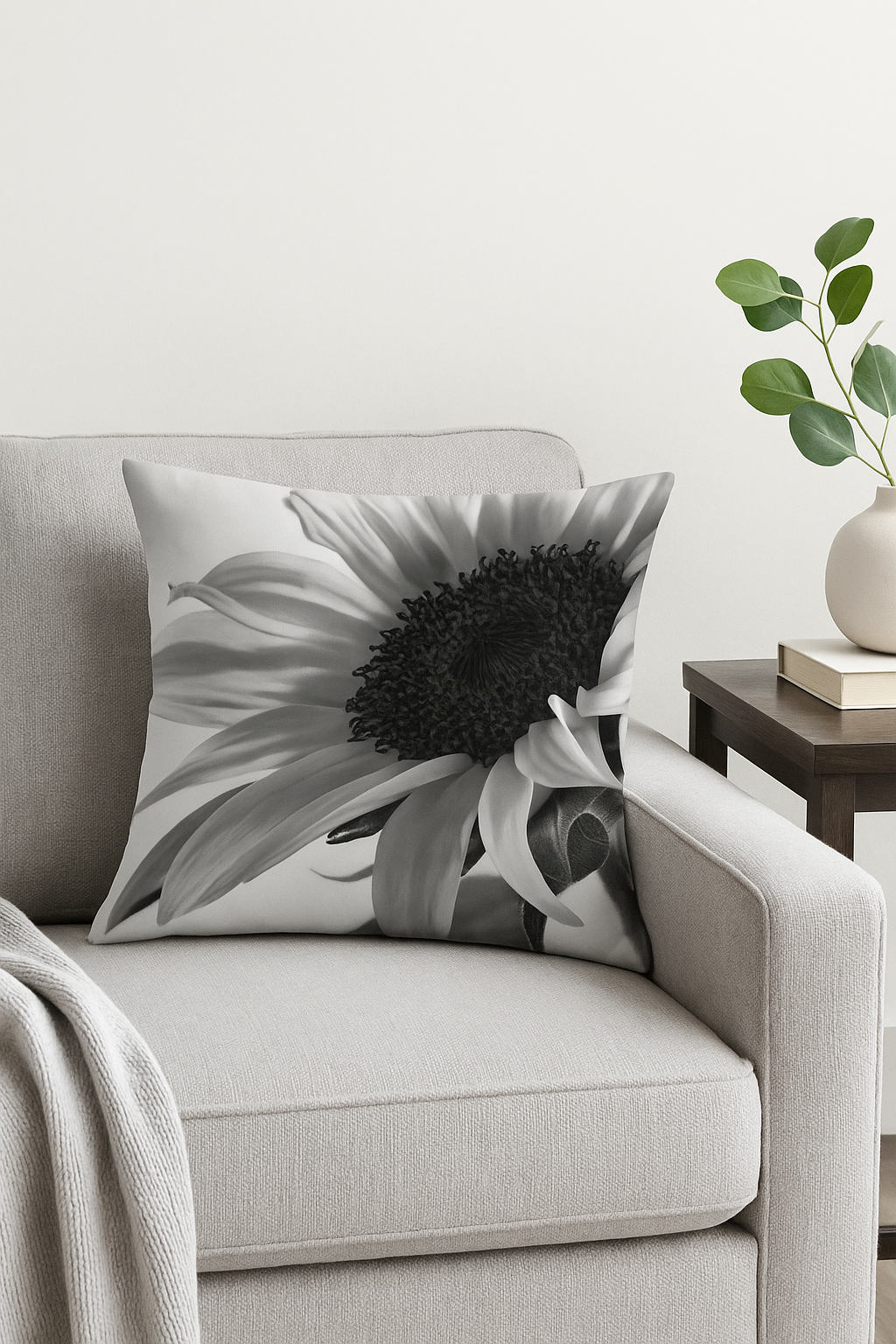 Decorative Sunflower Throw Pillow Cover for Summer, Style Three - view 2
